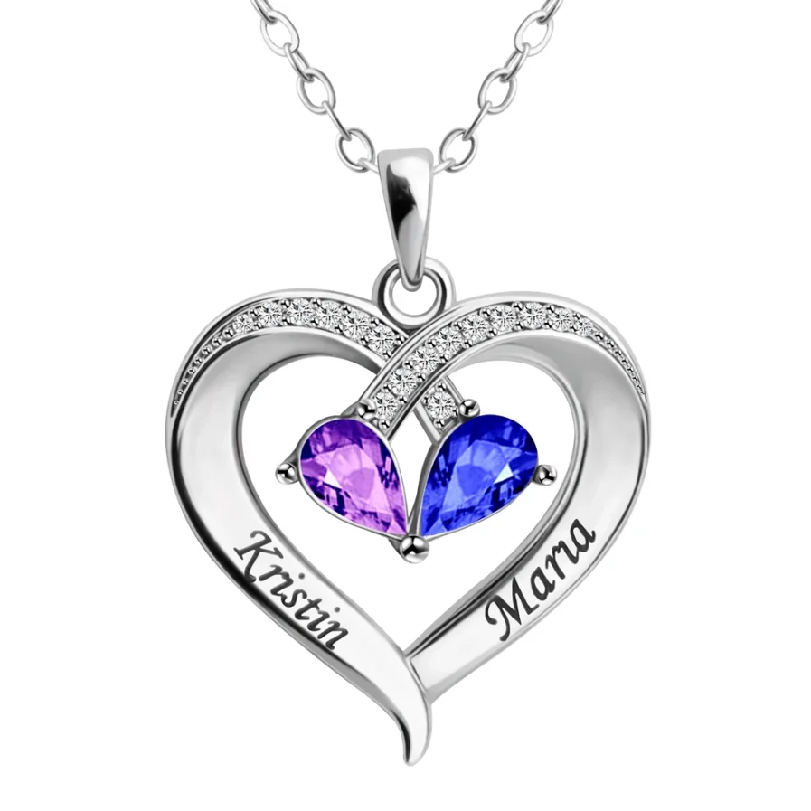 collana con ciondolo a cuore